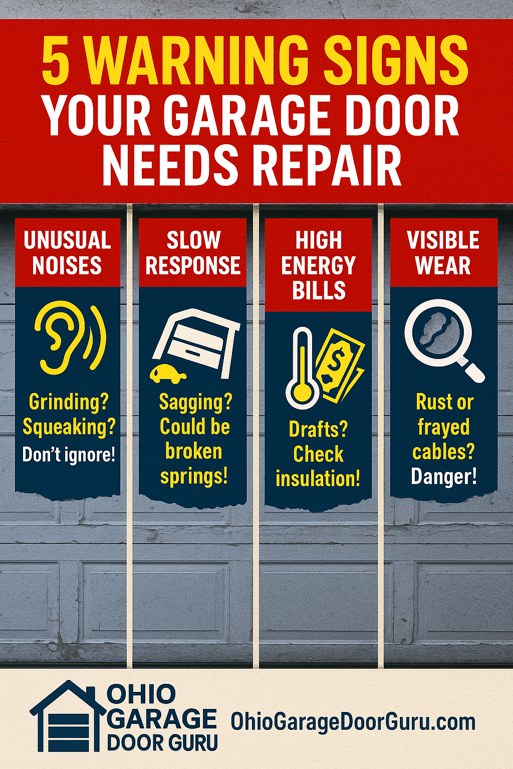 5 Signs Your Garage Door Needs Immediate Repair