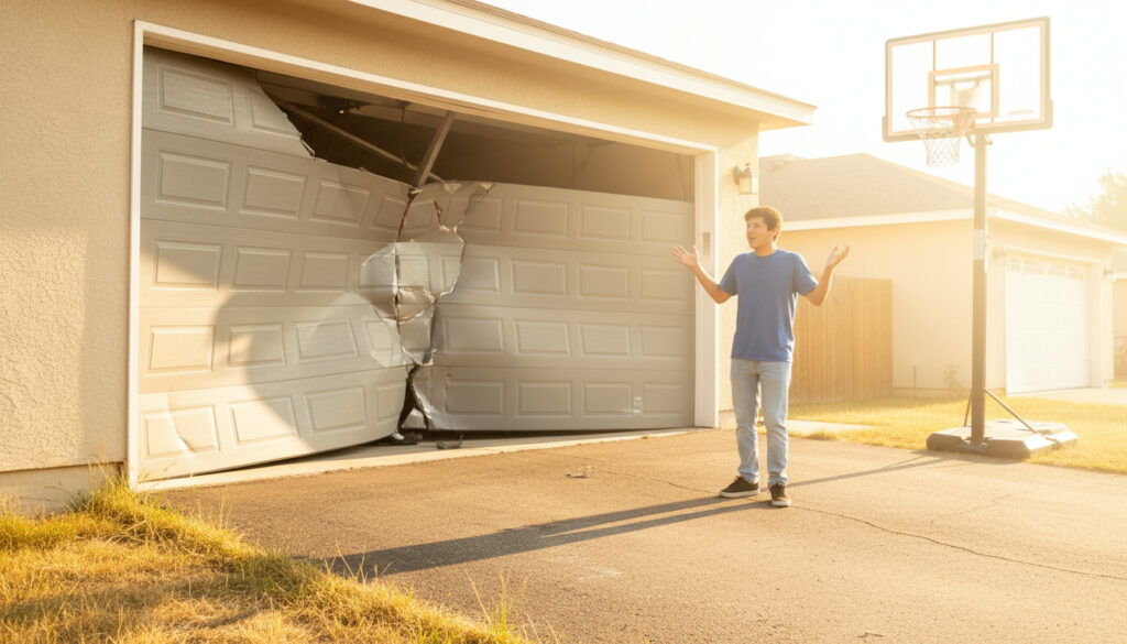 Stuck Garage Door Why Forcing It Could Be Dangerous
