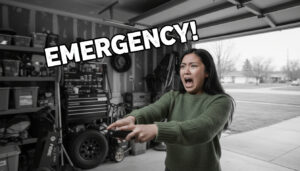 garage door won't open after power outage