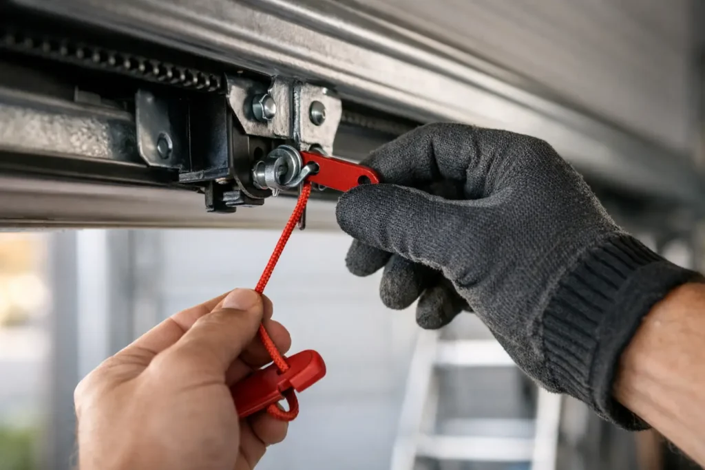How to Reattach Emergency Garage Door Safely