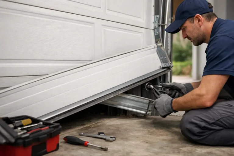 A Garage Door Off Track Repair Example at Home