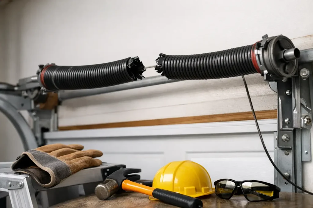 Broken Garage Spring Safety Steps to Take Now