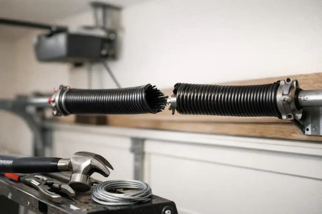 How to Handle a Broken Garage Spring